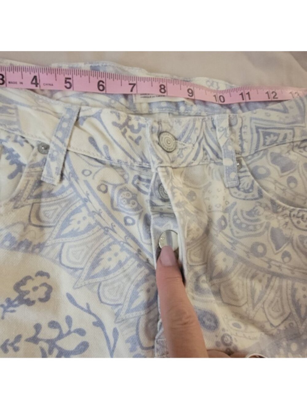 Free People Fable Low Rise Twisted Bowed Barrel Jeans Contemporary Boho Women 30 - Picture 6 of 7
